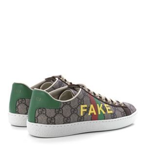 GG GUCCI Supreme Monogram Fake/Not Womens Ace Sneakers